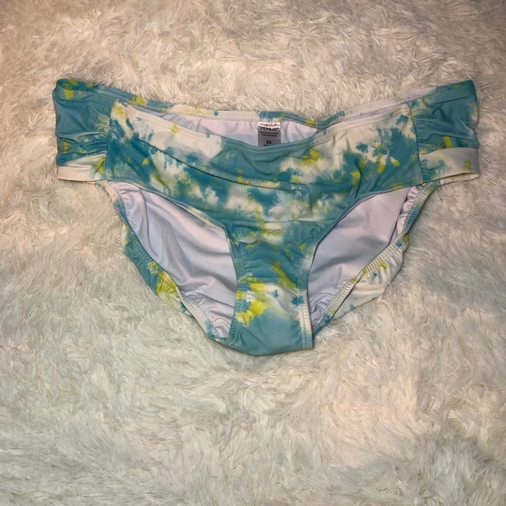 VENUS Blue and Yellow Tie-Dye Bikini